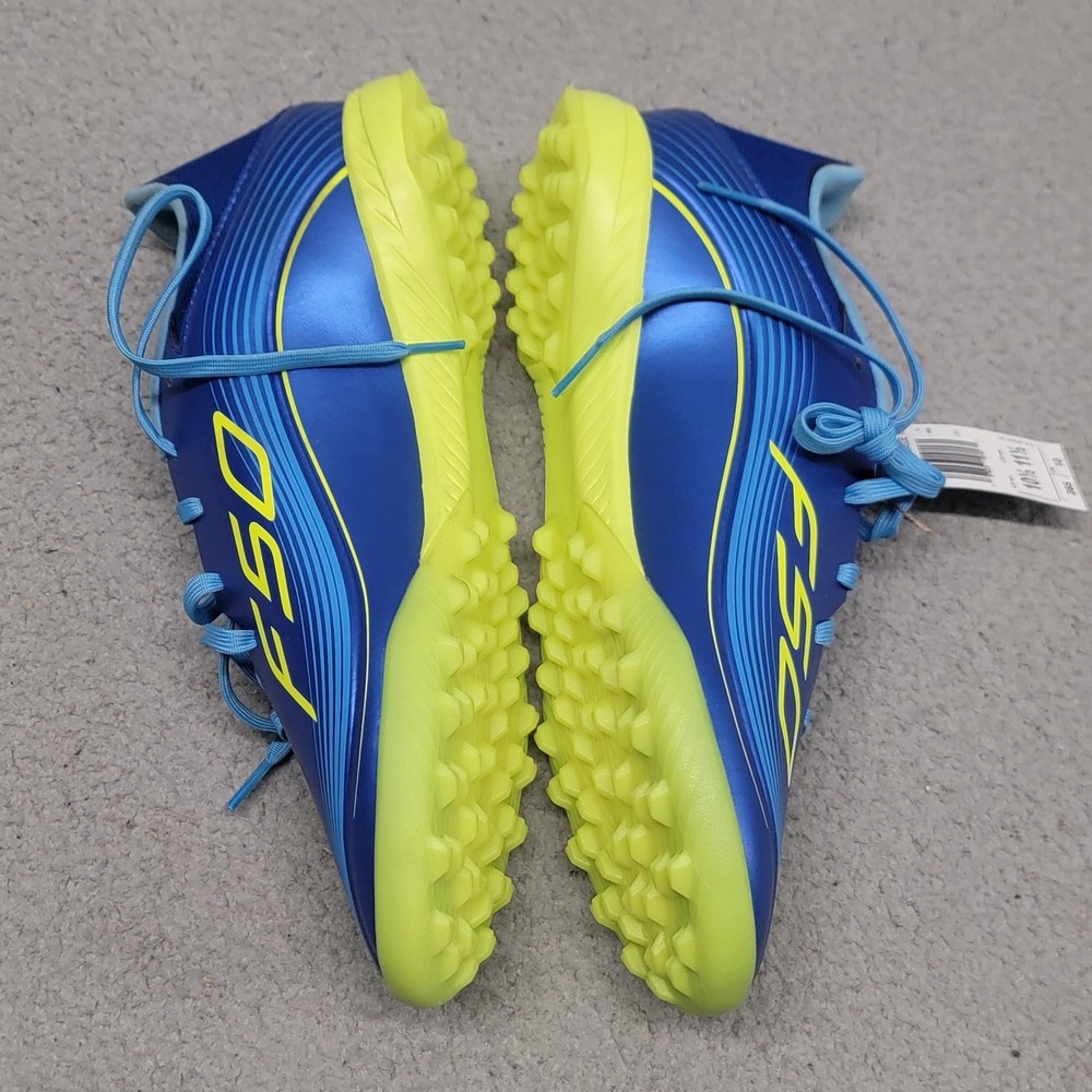 Adidas F50 Messi League TF Shoes Mens 10.5 Blue Turf Soccer Cleats Sneakers - Picture 4 of 12